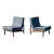 Florence Knoll Tufted Lounge Chairs. Manufactured by Knoll - a Pair For Sale