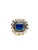 Bochic “Orient” Vintage Rose Cut Diamond & Tanzanite Ring Set 18K Gold & Silver For Sale - Image 9 of 11