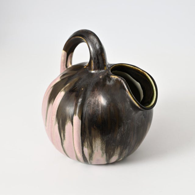 French Drip Glaze Jug frpm Gilbert Metenier, 1920s For Sale - Image 12 of 13