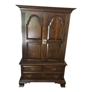 1980s Pennsylvania House Cherrywood Armoire For Sale