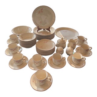 Noritake Spring Orchid 57-Piece Dinnerware Set For Sale