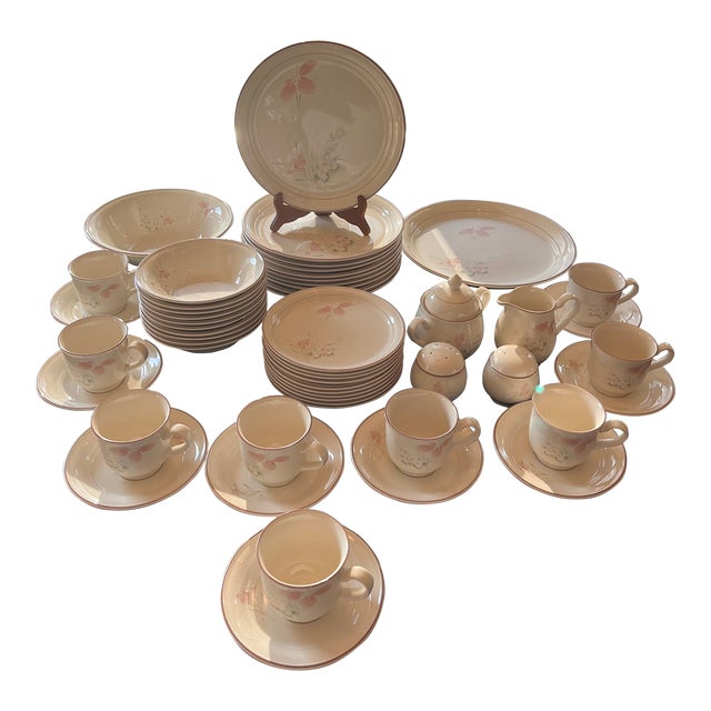 Noritake Spring Orchid 57-Piece Dinnerware Set For Sale