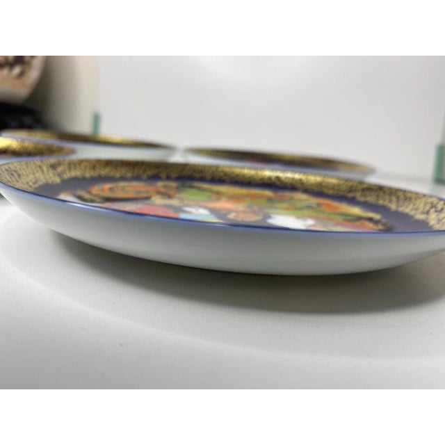 Set of 4 Rosenthal Aladin Series Bjorn Wiinblad Collectible Plates For Sale - Image 11 of 11