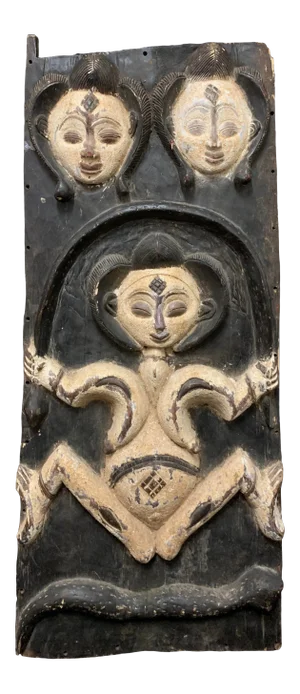 African Art Tribal Art Large Door From Punu Tribe Gabon