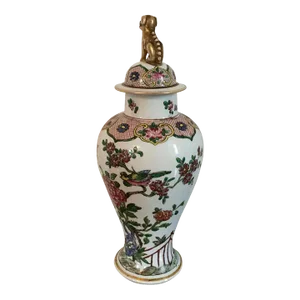 19th Century French Samson Porcelain Vase & Cover