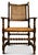 Tan Victorian Walnut Barley Twist Library Armchair with Cane Seat & Rear For Sale - Image 8 of 8
