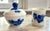 Royal Blue Vintage Royal Copenhagen Braided Blue Flower Sugar Bowl & Cup For Sale - Image 8 of 9