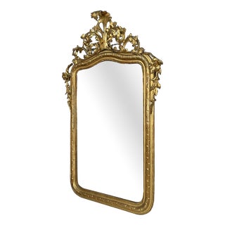 Late 19th Century French Giltwood Wall Mirror For Sale