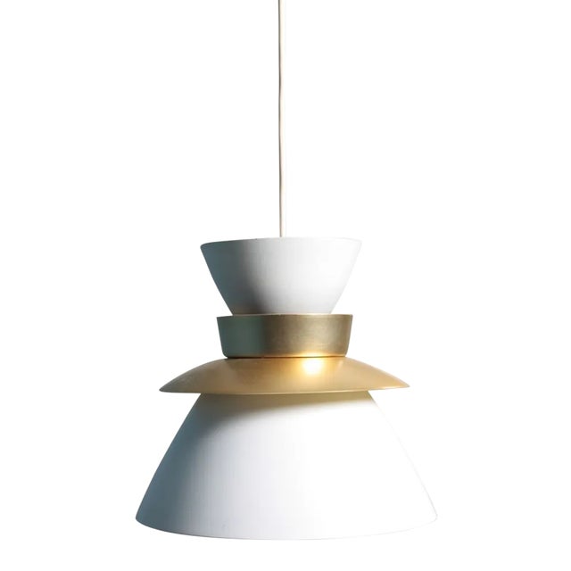 Danish Sundowner Pendant Lamp by Jørn Utzon for Nordisk Solar, 1950s For Sale