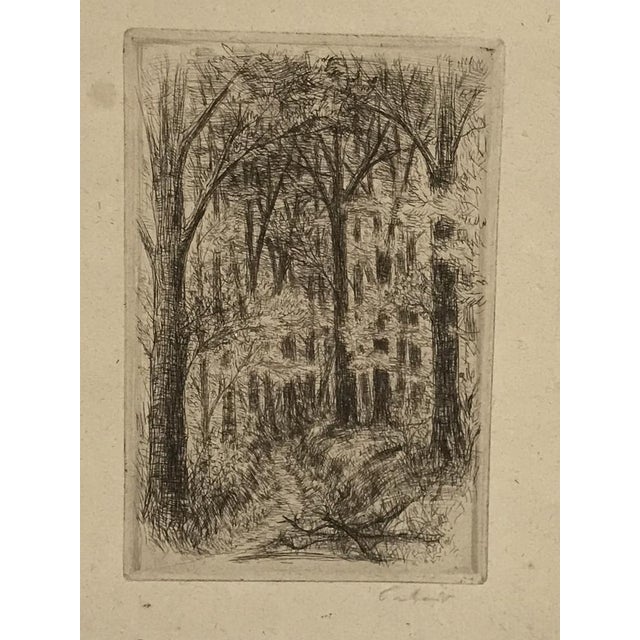 Jean Frélaut, Le Grand Meaulnes, 1946, Etchings, Set of 2 For Sale - Image 4 of 6
