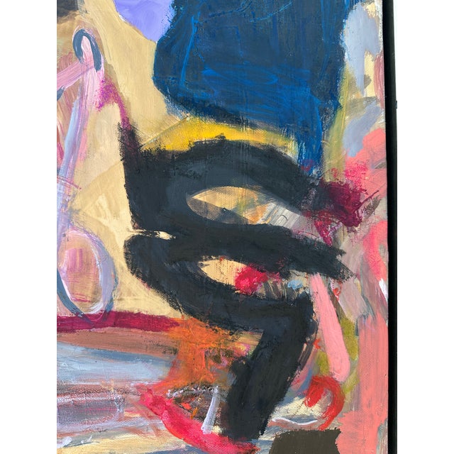 Framed Abstract Diptych Painting "Snails for Dinner" For Sale - Image 9 of 10