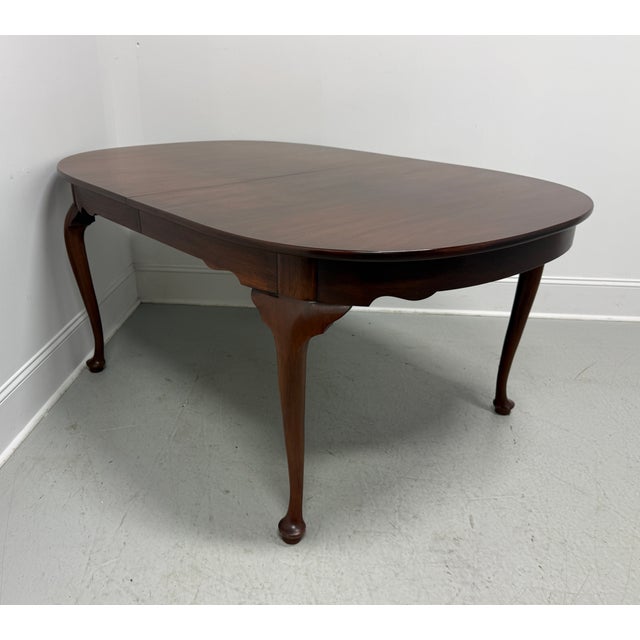 Henkel Harris 2211 29 Solid Mahogany Queen Anne Dining Table For Sale - Image 16 of 16