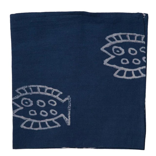 A delightful addition to any dinner table, our indigo print napkins are ideal for special occasions and lovely for simple...