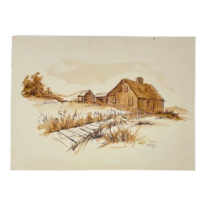 1957 Neil Meitzler Landscape Painting