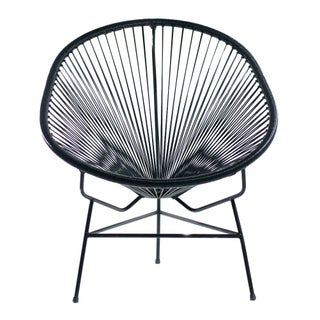 Maya Mueble Black Acapulco Chair For Sale
