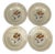 20th Century Soup Plates with Floral Motif from Sarreguemines, 1920s, Set of 4 For Sale