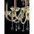 Contemporary Ornate Imperial Venetian Chandelier With Gold Curled Murano Glass For Sale - Image 3 of 8