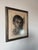 Striking vintage portrait depicting a young man rendered in expressive oil pastel with dramatic shading and a...