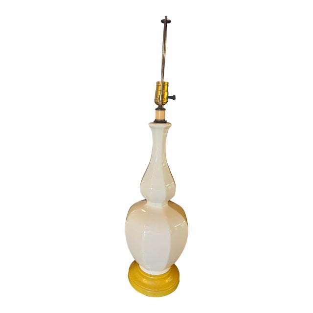 Ceramic Double Gourd Table Lamp For Sale