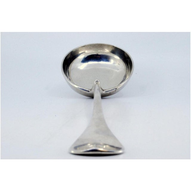 Silver Soup Ladle with Handle Relief For Sale - Image 6 of 9