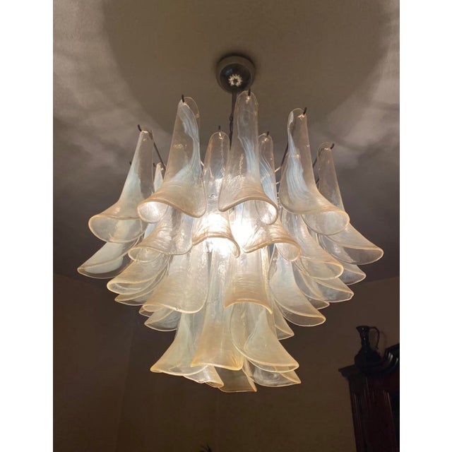 Murano Glass Tongue Chandelier by Venini for La Murrina, Italy, 1970s For Sale - Image 10 of 10