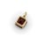 Metal 14k Gold Mounted Fancy Cut Tanzanian Garnet Pendant For Sale - Image 7 of 10