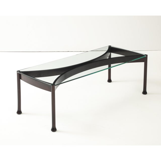 1960's Mid-Century Modern Italian Coffee Table With Glass Top For Sale - Image 10 of 17