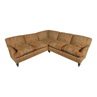 Five Piece Custom Sectional Etro Style Paisley Removed From 740 Park For Sale