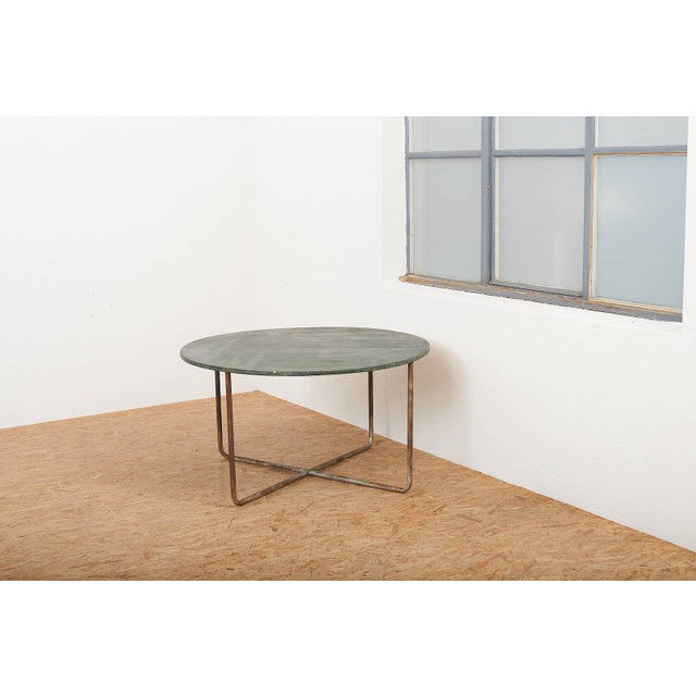 Steel Tube Table in Steel Tubes and Plywood Top For Sale - Image 12 of 14