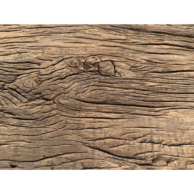 Andrianna Shamaris Impressive Teak Wood Bench or Chaise For Sale - Image 4 of 18