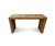 Vintage Waterfall Console Table in a Woven Wicker, Raffia Basketweave Design For Sale