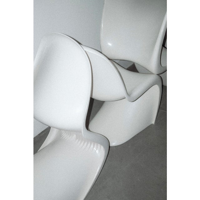 Plastic Verner Panton S Chair 1970s Herman Miller Vintage White For Sale - Image 7 of 8
