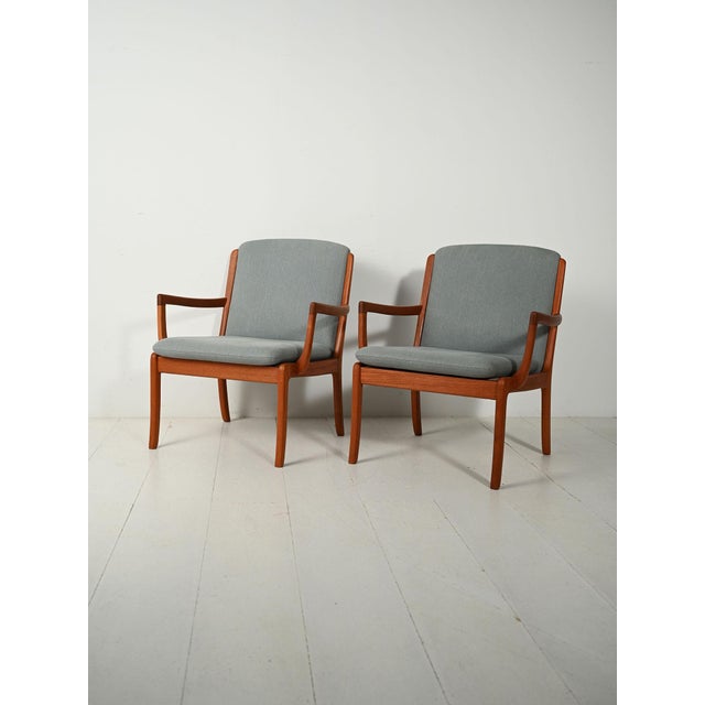 Senator Armchairs by Ole Wanscher for Cado, 1960s, Set of 2 For Sale - Image 3 of 11