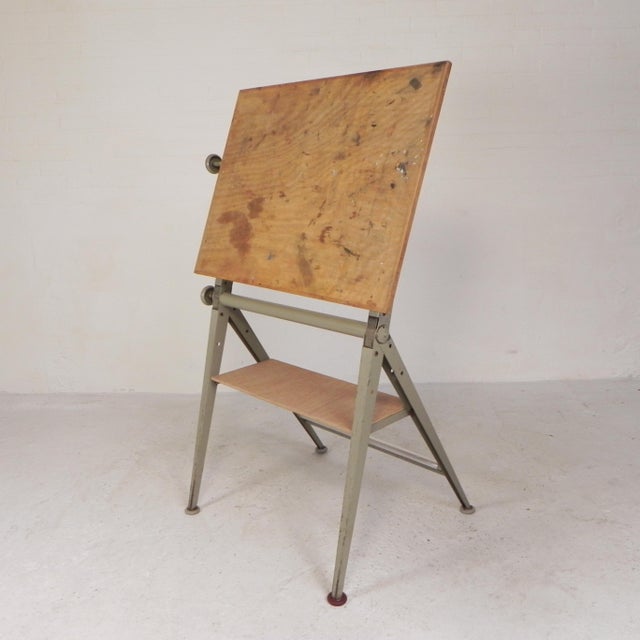 Brown Reply Drawing Board by Wim Rietveld and Friso Kramer for Ahrend de Cirkel, 1959 For Sale - Image 8 of 18