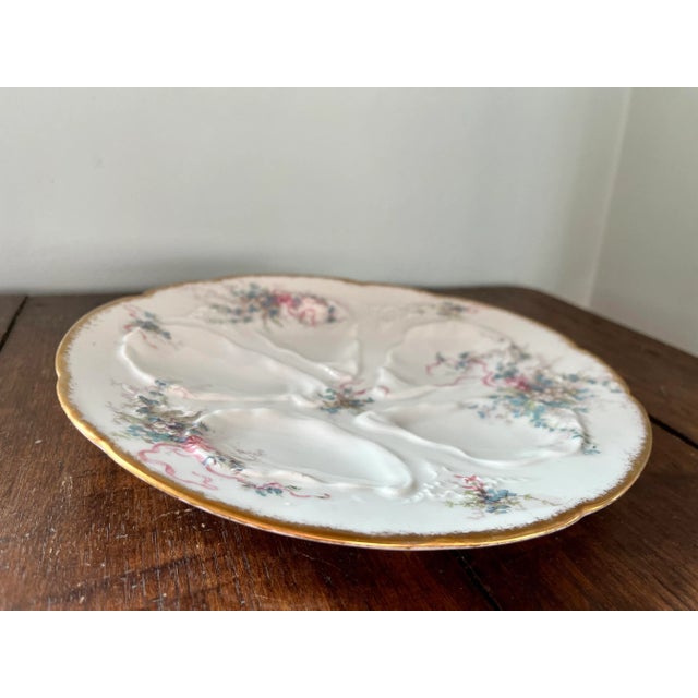 Antique Limoges Oyster Plate For Sale In Philadelphia - Image 6 of 7