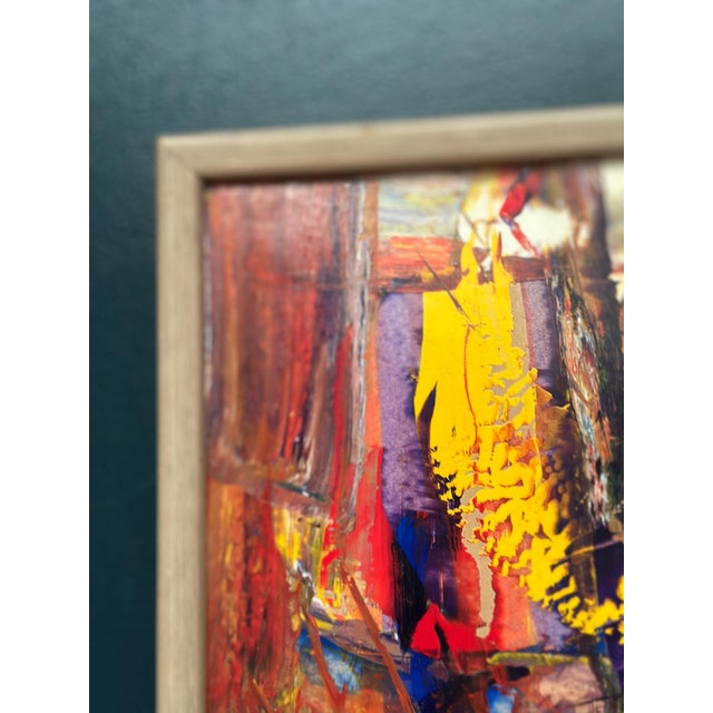 Daniel Raphaël, Komposition, 1950s, Oil on Panel, Framed For Sale - Image 8 of 17