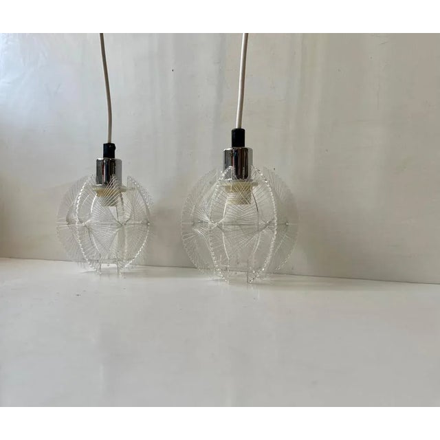 Modern German Ceiling Lamps by Paul Secon for Sompex, 1970s, Set of 2 For Sale - Image 6 of 6