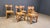 Brown Vintage Brutalist Chairs in Oak and Wicker, 1960s, Set of 6 For Sale - Image 8 of 14