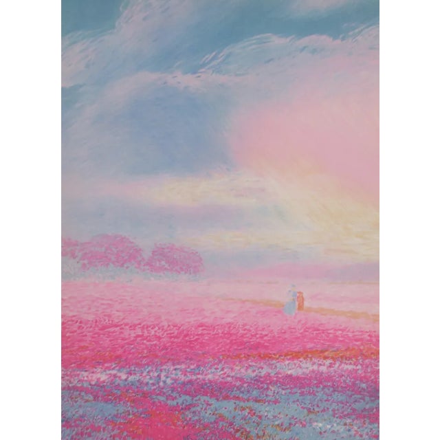 Claude Manoukian, Promenade Rose, Lithograph For Sale - Image 4 of 4