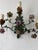 19th Century Big Italian Tole and Porcelain Flowers Polychrome Sconces 3 Lights For Sale - Image 4 of 8