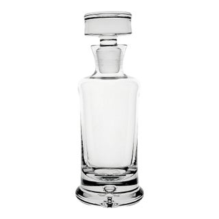 Krosno Legend Polish Crystal Whiskey Decanter With Stopper – Barware Collectible For Sale