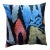Contemporary Velvet Ikat Bohemian Throw Pillow For Sale