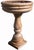 Freestanding Holy Water Font in Giallo Reale Marble – 21st Century A beautiful holy water font crafted from Giallo Reale...