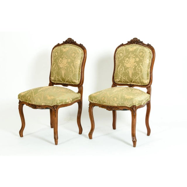 Mid-19th Century Mahogany Wood Frame Side Chairs - a Pair For Sale - Image 10 of 13
