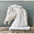 Rendered with commanding presence, this vintage equestrian bust captures the dynamic elegance of a horse in motion. Cast...