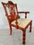 Chippendale George III Style Orange & Gold Armchair by Maitland Smith From 70's For Sale - Image 3 of 14