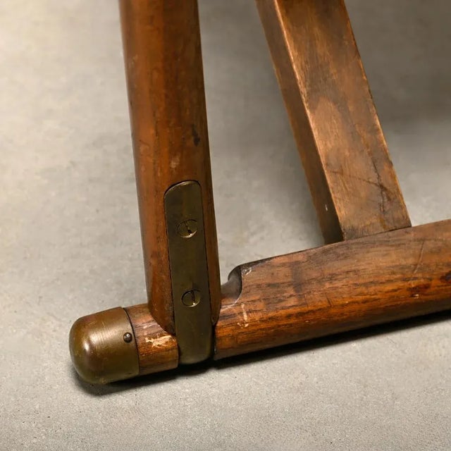 MK-16 Folding Chairs in Oak and Red Leather for Valmazan by Mogens Koch, 1960s, Set of 2 For Sale - Image 13 of 18