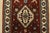 Red Fine Kashmar Runner 1’10” X 10’1” Red Wool Traditional Hand-Knotted Rug For Sale - Image 8 of 15