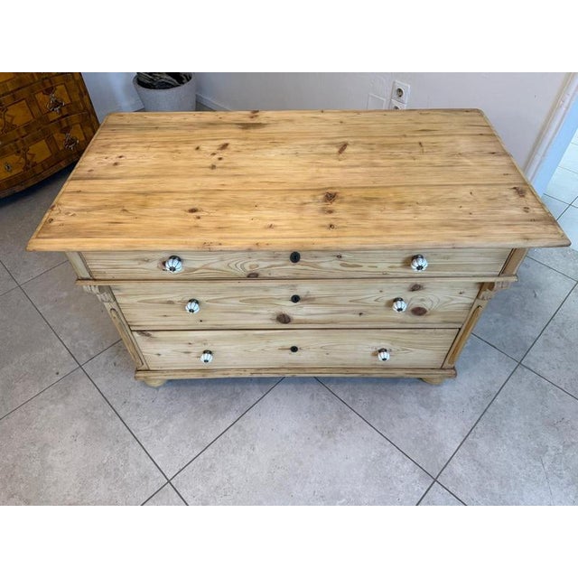 Gründerzeit Chest of Drawers in Softwood For Sale - Image 8 of 11