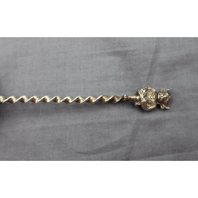 English 1894 English Sheffield Sterling Silver Sifting Ladle For Sale - Image 3 of 7